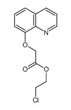 2-chloroethyl 2-quinolin-8-yloxyacetate结构式