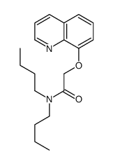 N,N-dibutyl-2-quinolin-8-yloxyacetamide结构式