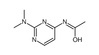 N-[2-(dimethylamino)pyrimidin-4-yl]acetamide结构式