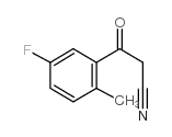 5'-氟-2'-甲基苯甲酰基乙腈结构式