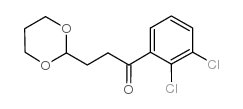 2',3'-DICHLORO-3-(1,3-DIOXAN-2-YL)PROPIOPHENONE structure