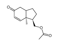 ((1R,7aR)-7a-methyl-5-oxo-2,3,3a,4,5,7a-hexahydro-1H-inden-1-yl)methyl acetate结构式