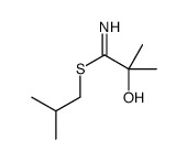 2-methylpropyl 2-hydroxy-2-methylpropanimidothioate Structure