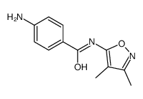 4-amino-N-(3,4-dimethyl-1,2-oxazol-5-yl)benzamide Structure