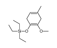 triethyl-(2-methoxy-4-methylcyclohexa-1,4-dien-1-yl)oxysilane Structure