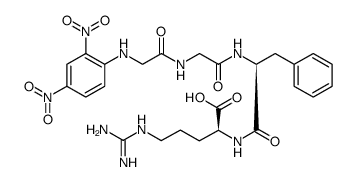 L-Arginine, N-(2,4-dinitrophenyl)glycylglycyl-L-phenylalanyl结构式