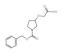 1-CBZ-3-吡咯烷氧乙酸结构式