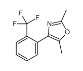 2,5-dimethyl-4-[2-(trifluoromethyl)phenyl]-1,3-oxazole结构式