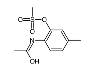 (2-acetamido-5-methylphenyl) methanesulfonate结构式