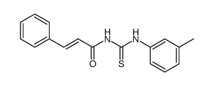 N-(3-Methylphenyl)-N'-3-phenylpropenoylthiourea结构式