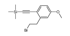 2-[2-(2-bromoethyl)-4-methoxyphenyl]ethynyl-trimethylsilane Structure