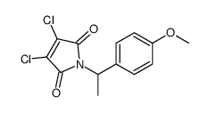 3,4-dichloro-1-[1-(4-methoxyphenyl)ethyl]pyrrole-2,5-dione Structure