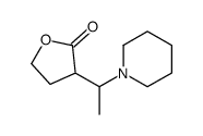 3-(1-piperidin-1-ylethyl)oxolan-2-one结构式