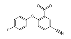 4-(4-fluorophenyl)sulfanyl-3-nitrobenzonitrile Structure