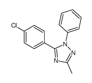 5-(4-chlorophenyl)-3-methyl-1-phenyl-1,2,4-triazole结构式