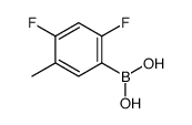 (2,4-difluoro-5-methylphenyl)boronic acid结构式