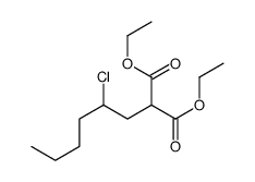 diethyl 2-(2-chlorohexyl)propanedioate Structure