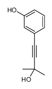 3-(3-hydroxy-3-methylbut-1-ynyl)phenol结构式