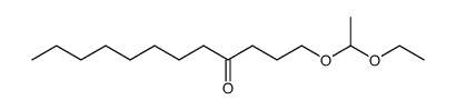 1-((1-ethoxy)ethoxy)-4-dodecanone结构式