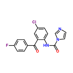 N-[4-Chloro-2-(4-fluorobenzoyl)phenyl]-1H-imidazole-1-carboxamide结构式