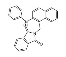 2-(2-Phenylamino-naphthalen-1-ylmethyl)-isoindole-1,3-dione结构式