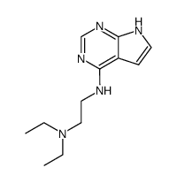 N,N-diethyl-N'-(7H-pyrrolo[2,3-d]pyrimidin-4-yl)-ethane-1,2-diamine Structure