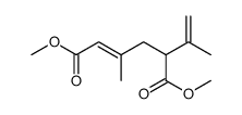 2-Hexenedioic acid, 3-methyl-5-(1-methylethenyl)-, 1,6-dimethyl ester, (2E)结构式