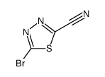 1,3,4-Thiadiazole-2-carbonitrile, 5-bromo- Structure