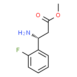 METHYL (3R)-3-AMINO-3-(2-FLUOROPHENYL)PROPANOATE结构式
