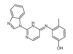 3-[[2-(benzimidazol-1-yl)pyrimidin-4-yl]amino]-4-methylphenol Structure