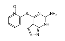 6-(1-oxidopyridin-1-ium-2-yl)sulfanyl-5,9-dihydro-2H-purin-2-amine Structure