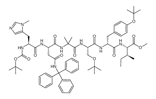 Boc-Pmh-Asn(Trt)-Aib-Ser(tBu)-D-Tyr(tBu)-Ile-OMe图片