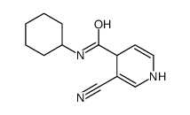 3-cyano-N-cyclohexyl-1,4-dihydropyridine-4-carboxamide Structure