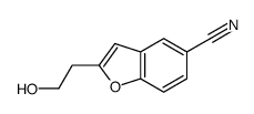 2-(2-hydroxyethyl)-1-benzofuran-5-carbonitrile结构式
