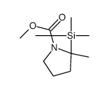 methyl 2-methyl-2-trimethylsilylpyrrolidine-1-carboxylate Structure