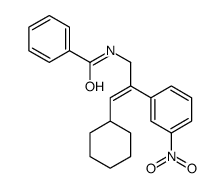 N-[3-cyclohexyl-2-(3-nitrophenyl)prop-2-enyl]benzamide Structure