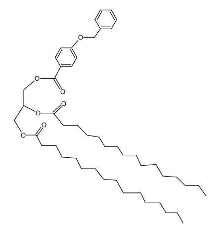 4-Benzyloxy-benzoic acid 2,3-bis-hexadecanoyloxy-propyl ester Structure