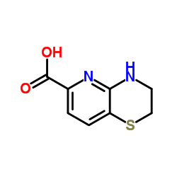 3,4-Dihydro-2H-pyrido[3,2-b][1,4]thiazine-6-carboxylic acid结构式