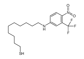 10-[4-nitro-3-(trifluoromethyl)anilino]decane-1-thiol Structure