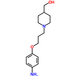 {1-[3-(4-Aminophenoxy)propyl]-4-piperidinyl}methanol结构式