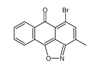 3-Methyl-5-bromoanthra(1,9-cd)-6-isoxazolone Structure