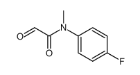 N-(4-fluorophenyl)-N-methyl-2-oxoacetamide Structure