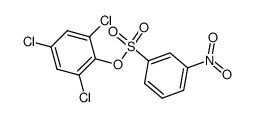 3-nitro-benzenesulfonic acid-(2,4,6-trichloro-phenyl ester)结构式