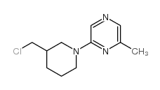 2-(3-(CHLOROMETHYL)PIPERIDIN-1-YL)-6-METHYLPYRAZINE Structure