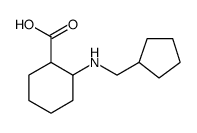 Cyclohexanecarboxylic acid, 2-[(cyclopentylmethyl)amino] Structure