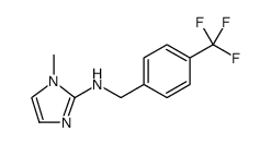 1H-Imidazol-2-amine, 1-methyl-N-[[4-(trifluoromethyl)phenyl]methyl]结构式