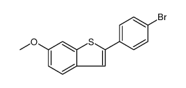 Benzo[b]thiophene, 2-(4-bromophenyl)-6-methoxy Structure