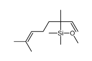 3,7-dimethylocta-1,6-dien-3-yl-methoxy-dimethylsilane结构式