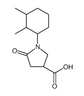 3-Pyrrolidinecarboxylic acid, 1-(2,3-dimethylcyclohexyl)-5-oxo Structure