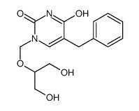 1-((2-hydroxy-1-(hydroxymethyl)ethoxy)methyl)-5-benzyluracil结构式